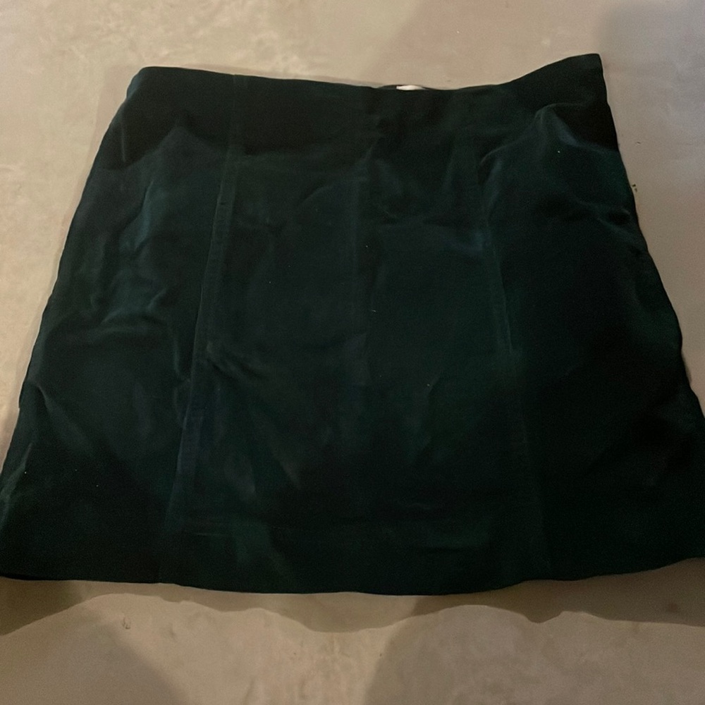 Hunter Green cord skirt